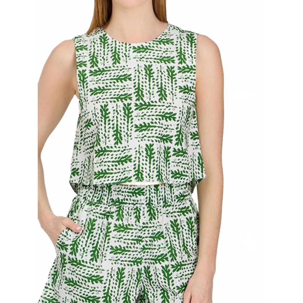 NEW LIVRO sweetgrass sleeveless top in green